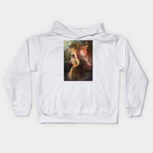 Collage Art Sarah Bernhardt Kids Hoodie